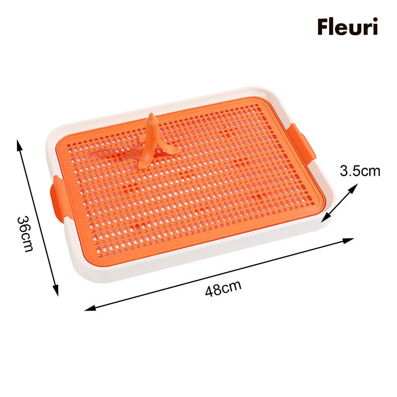 [Fleurir] Khay Lót Bồn Cầu Huấn Luyện Thú Cưng Thỏ