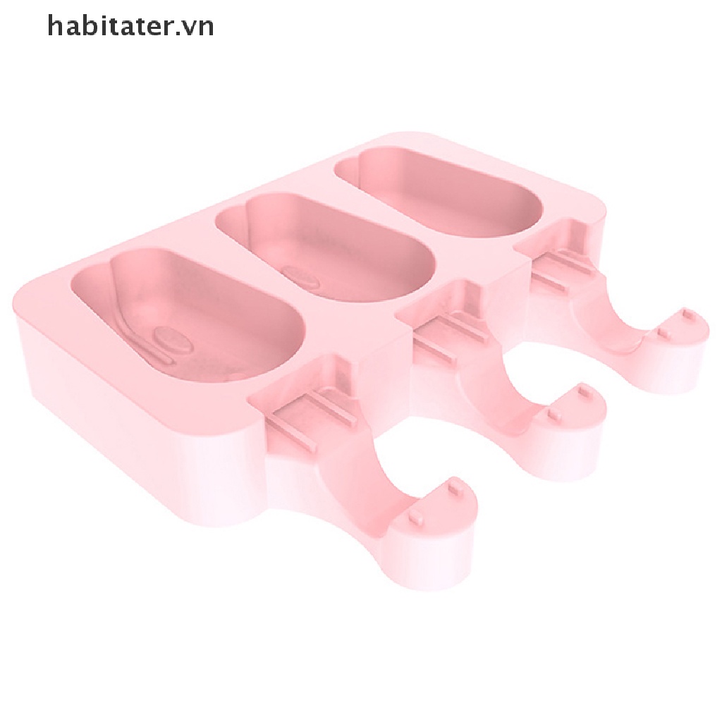 Khuôn Silicon Làm Kem Que Hình Hoạt Hình Có Thể Tái Sử Dụng