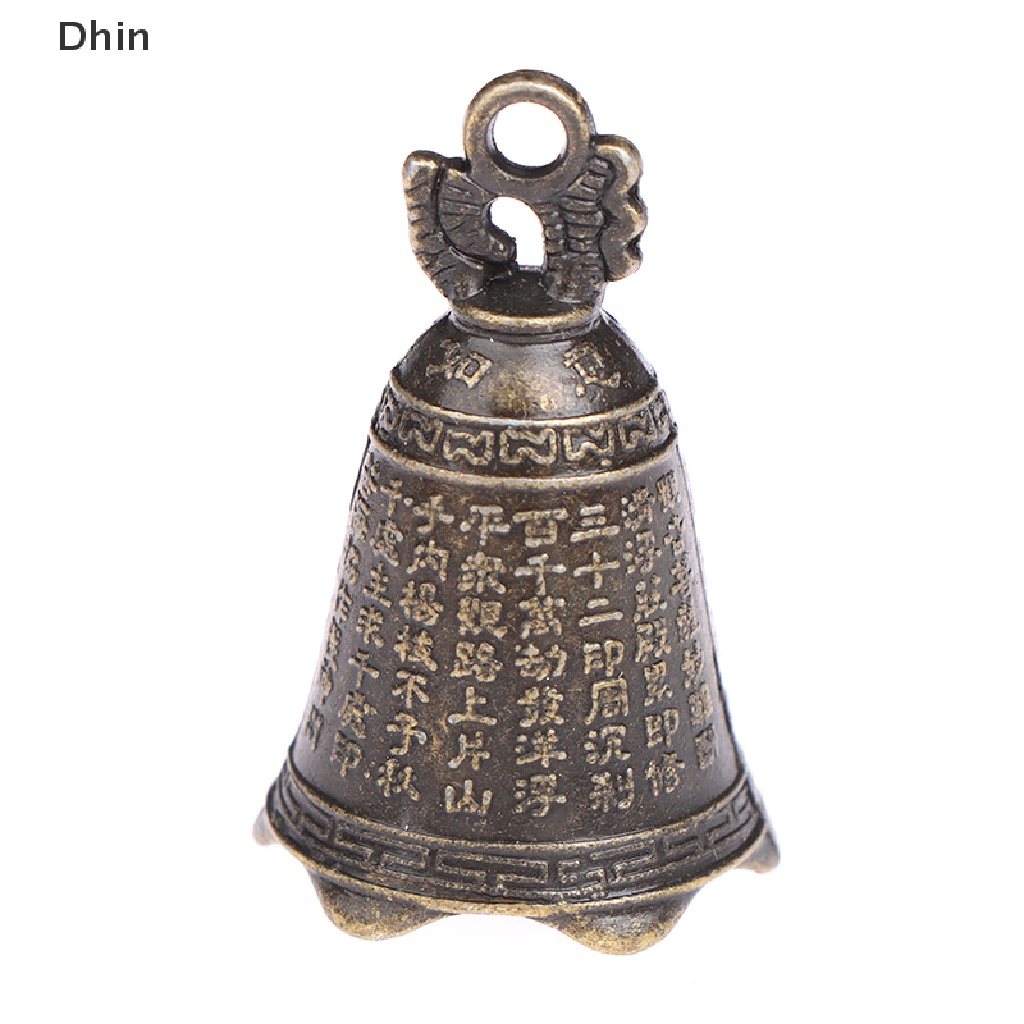 [Dhin] Chuông Phong Thủy Mini Điêu Khắc Cầu Nguyện Phật Phong Thủy Trung Hoa Cổ Điển