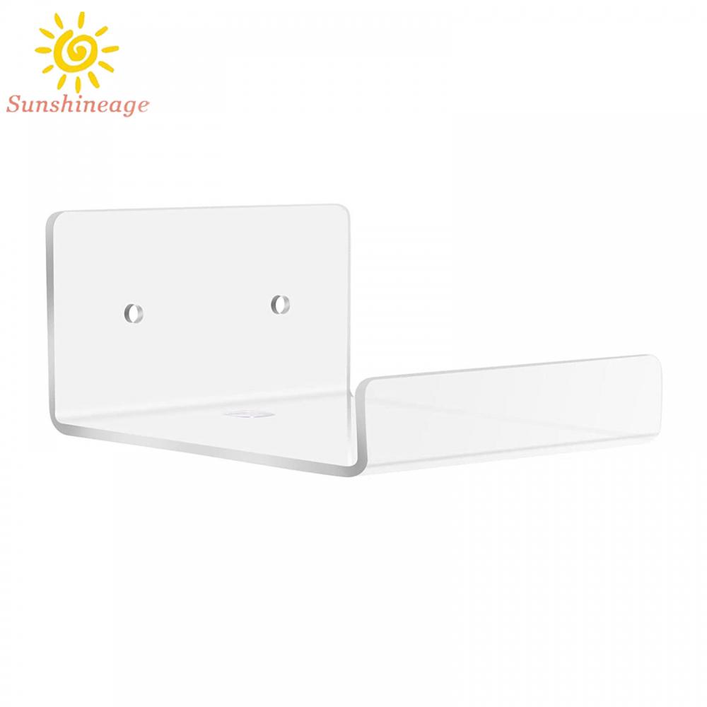 Kệ Đựng Đồ Dán Tường Bằng Acrylic Trong Suốt Cỡ Nhỏ Tiện Dụng Cho Phòng Khách