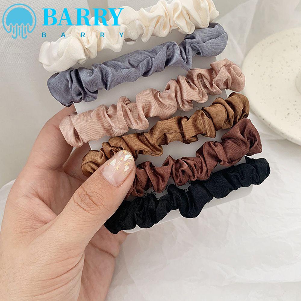 Set 6 Dây Cột Tóc Co Giãn Nhiều Màu Sắc Dành Cho Nữ