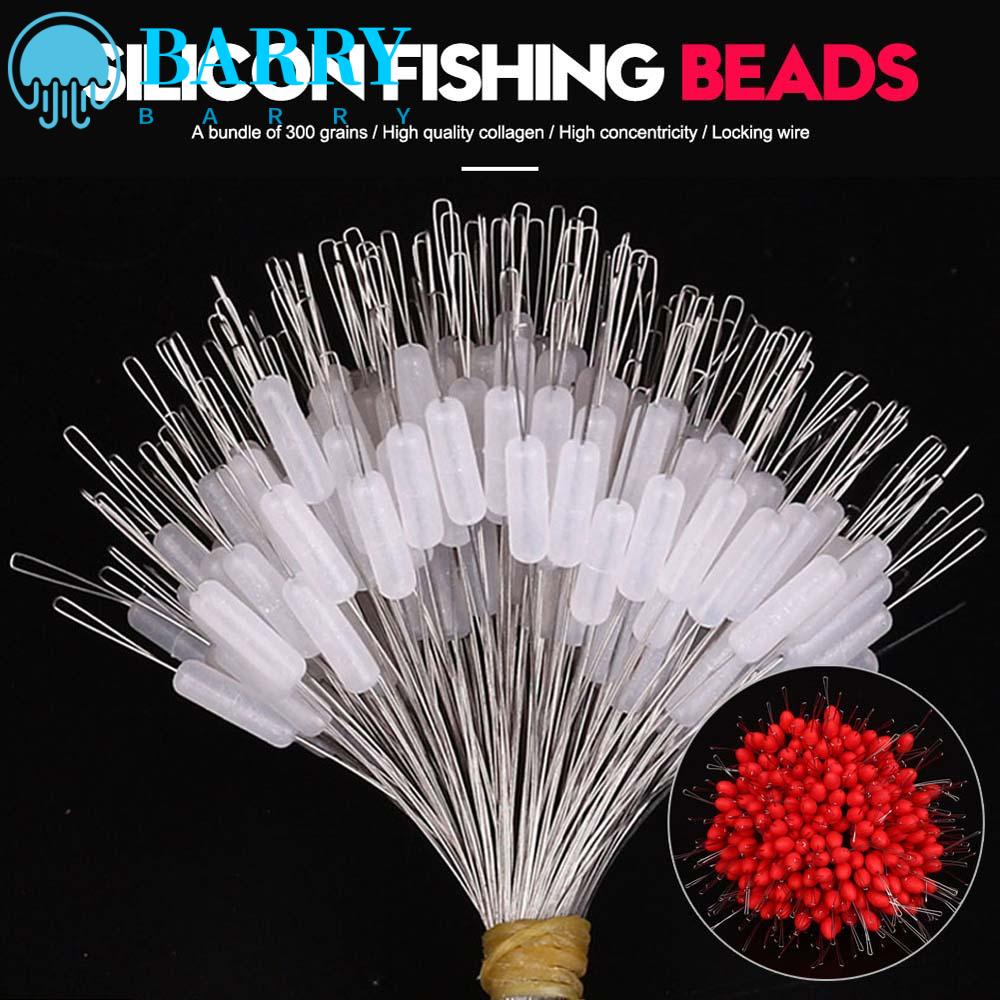 Set 300 cái phao chặn đậu không gian câu cá bằng silicon nhiều màu sắc tuỳ chọn chuyên dụng