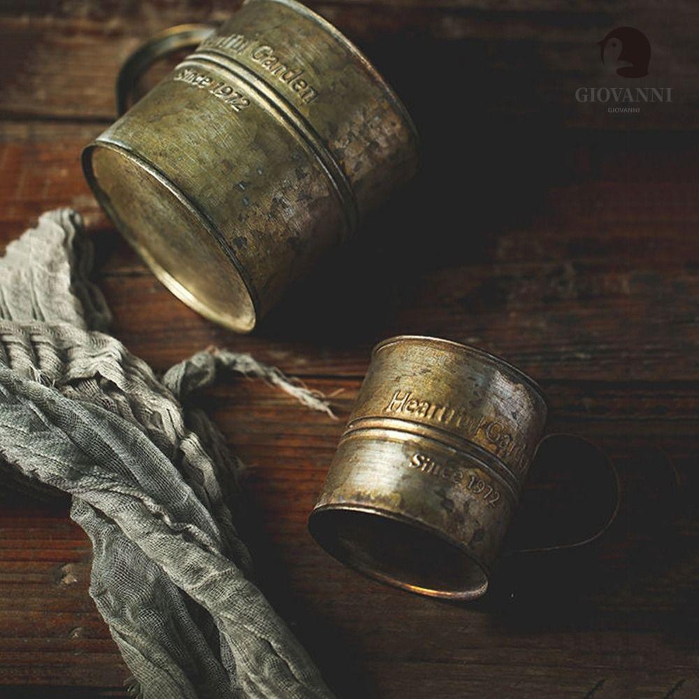 Xô Sắt Đựng Hoa In Chữ Tiếng Anh Sang Trọng Dùng Làm Đạo Cụ Chụp Ảnh