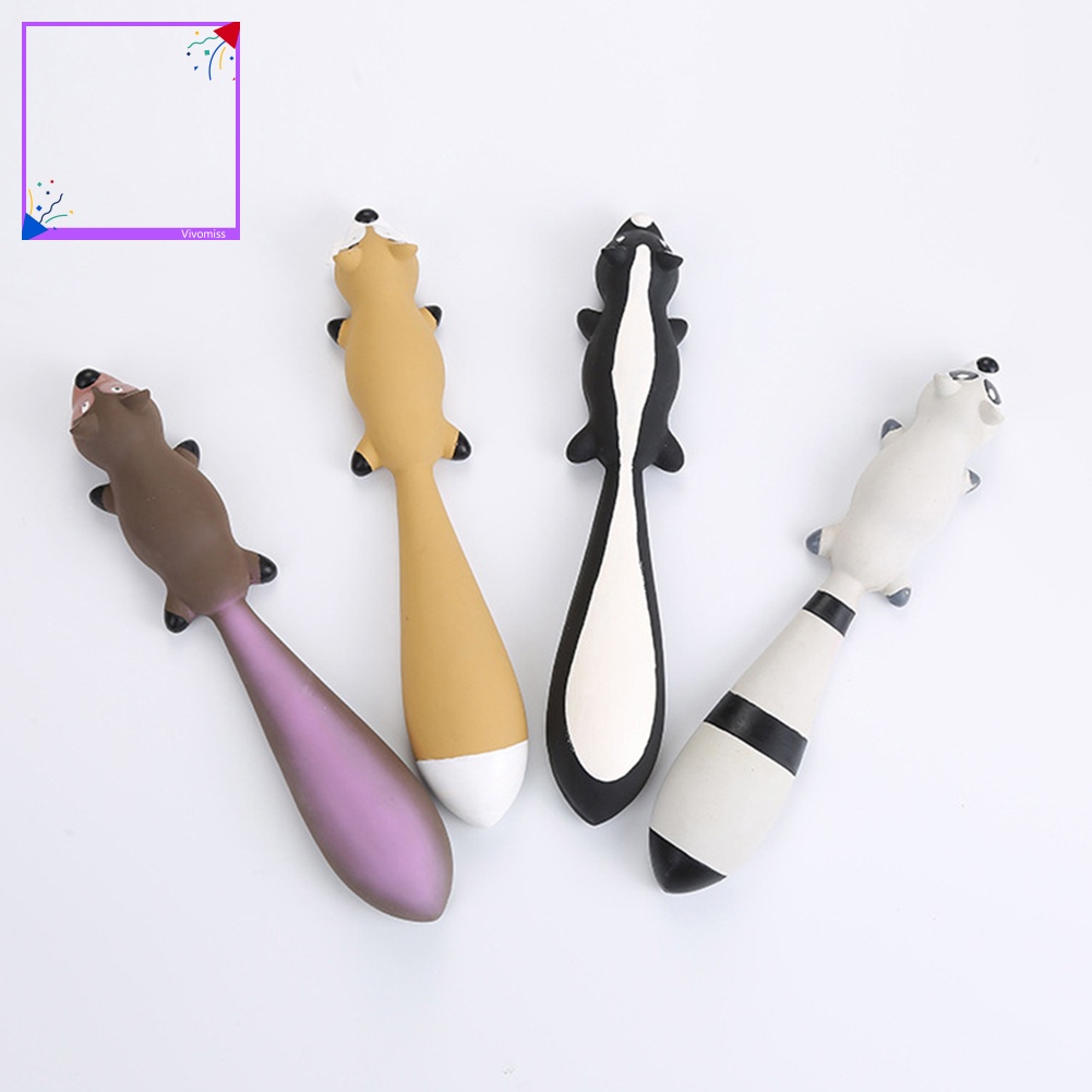 Thú Nhồi Bông Bằng Latex Hình Cáo Dễ Thương Chống Cắn Cho Thú Cưng