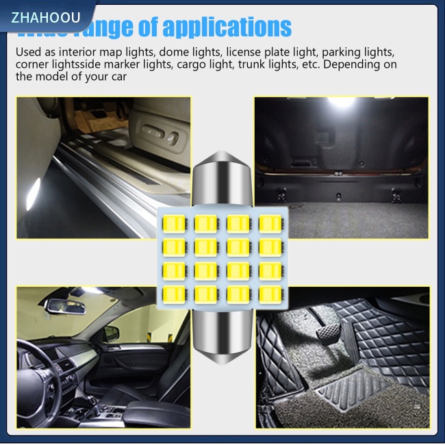 ☃Nhà Cửa☃ Bộ 20 Đèn Led 2835-16led 31mm Chất Liệu Nhôm