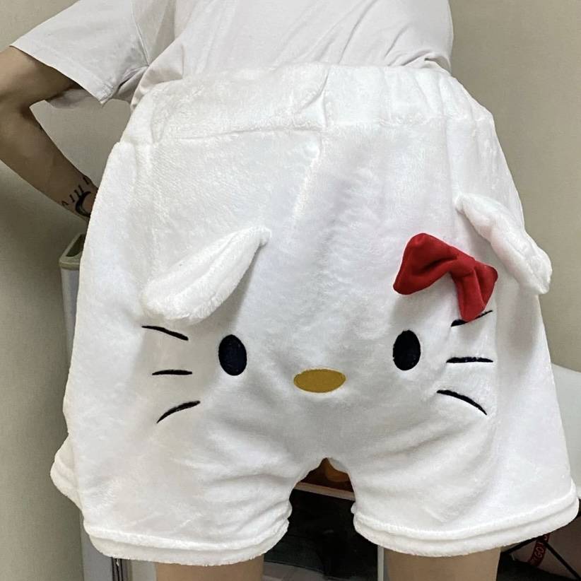 Quần Short Nam Nữ In Hình Sanrio Pochacco Hello Kitty