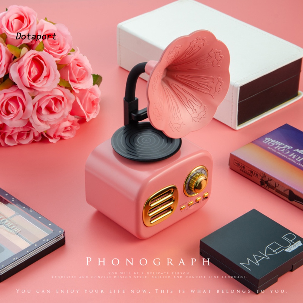 Loa Bluetooth Không Dây Mini Phong Cách Retro Chất Lượng Cao