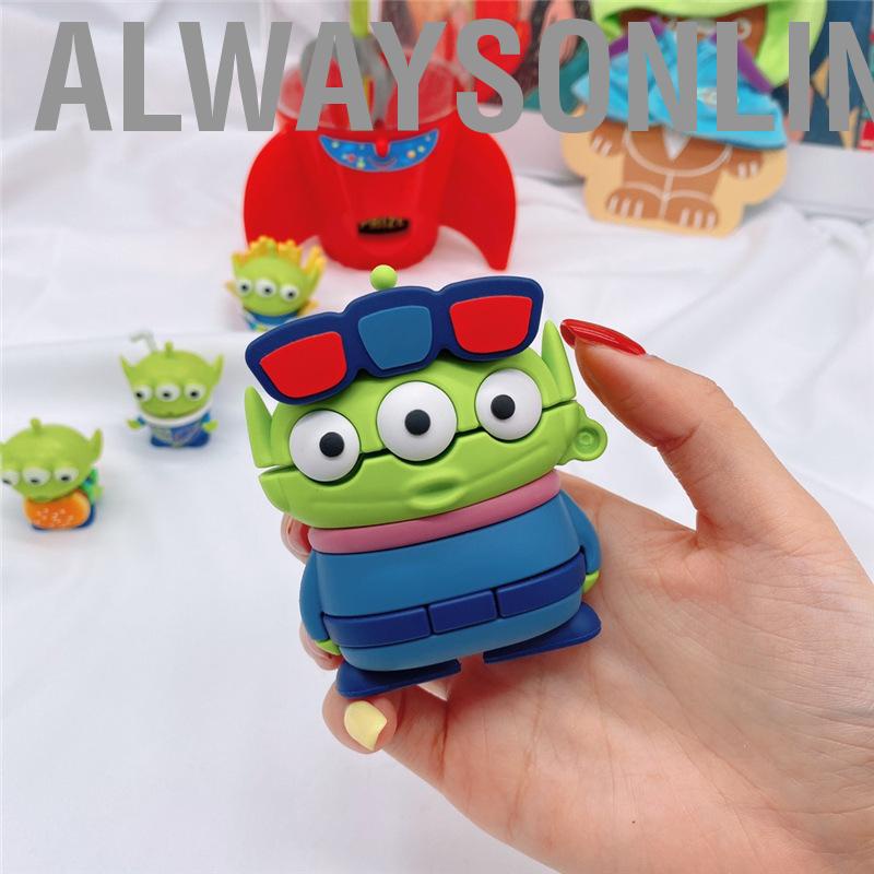 Alwaysonline Cartoon Earbuds Case Silicone Cute 3 Eyed Monster Shape  Earphone Cover