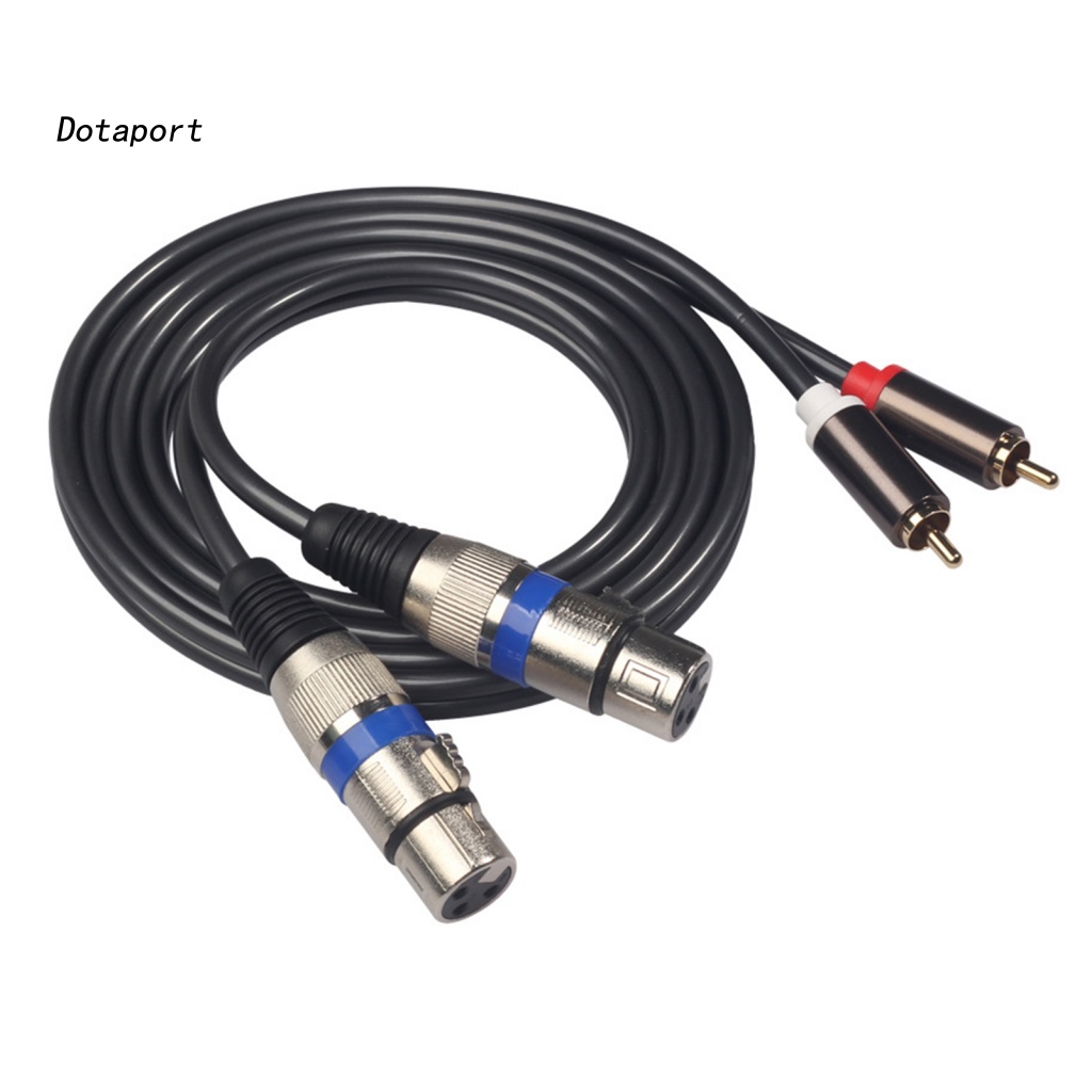 Dây Cáp Chuyển Đổi Tín Hiệu Âm Thanh RCA Kép Dài 1.5m Chuyên Nghiệp