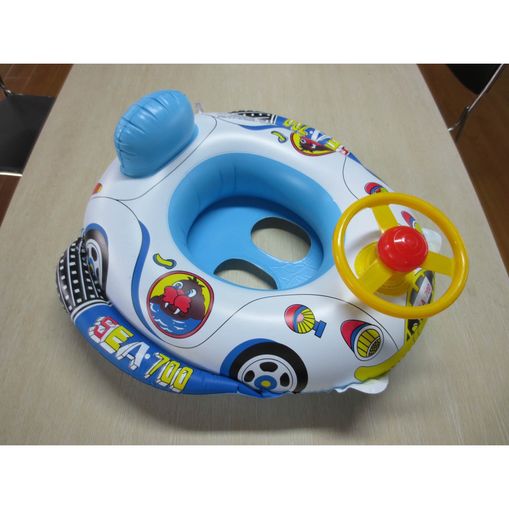 [GIÁ SỈ] Phao Bơi Cho Bé KOLANO Phao Bơi Trẻ Em Xỏ Chân Chống Lật Hình Ô Tô Có Vô Lăng Và Còi Bấm SS-001099