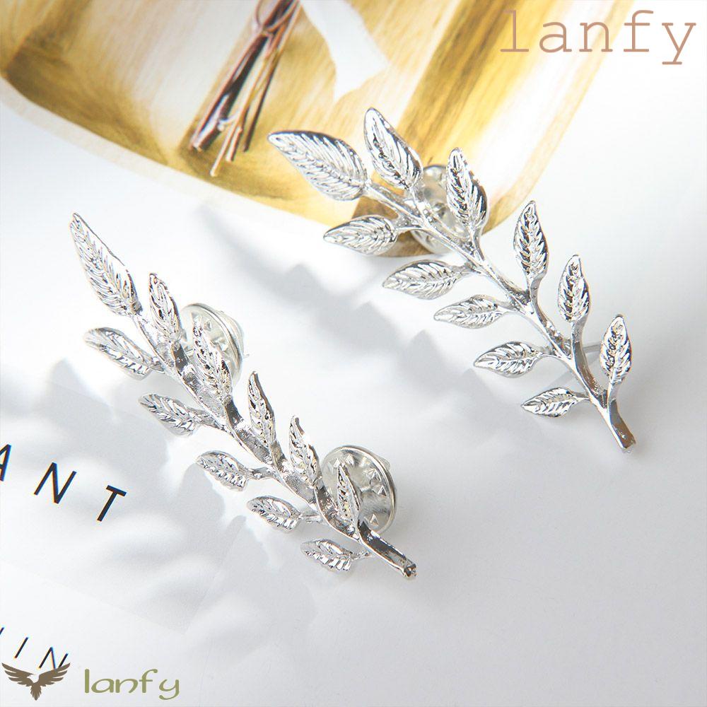 LANFY 2 Piece/Set Alloy Fashion  Leaf Shape Gift Brooch