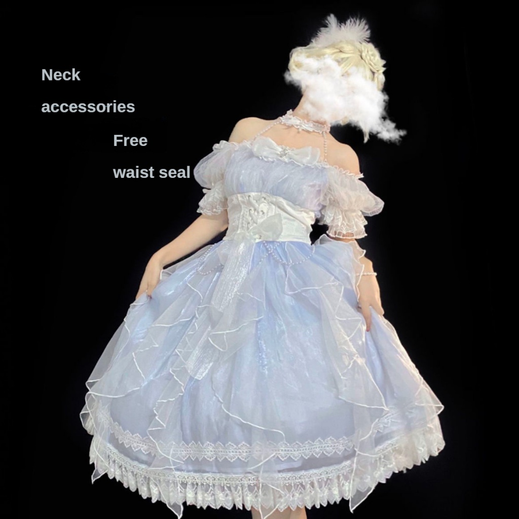 Đầm Cưới Một Dây Phong Cách lolita Thời Trang Mùa Hè Cho Nữ