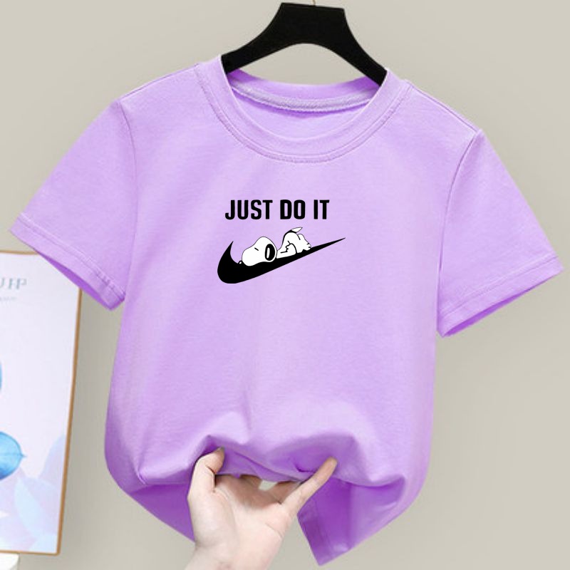 Áo Thun Cotton Lụa In Họa Tiết Hoạt Hình Unisex Cho Bé Trai 7 Tuổi