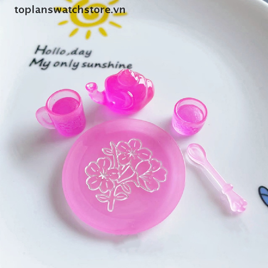 Set 5 Ấm Trà Nhỏ Khắc Hình Chú Voi Phát Sáng Độc Đáo