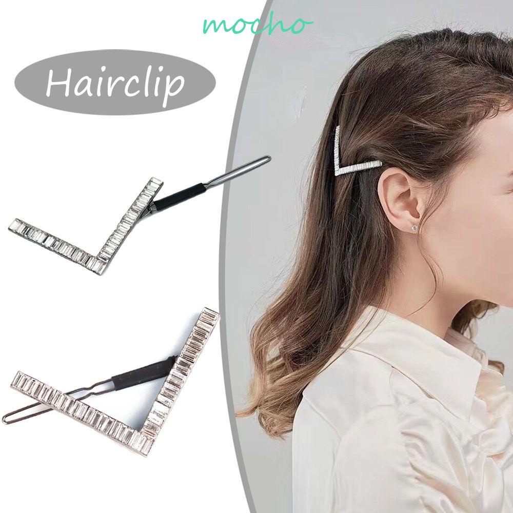 Kẹp Tóc Kim Loại Họa Tiết Hình Học Sang Trọng Cho Nữ|Kẹp Tóc Đính Đá Lấp Lánh Thời Trang Cho Nữ