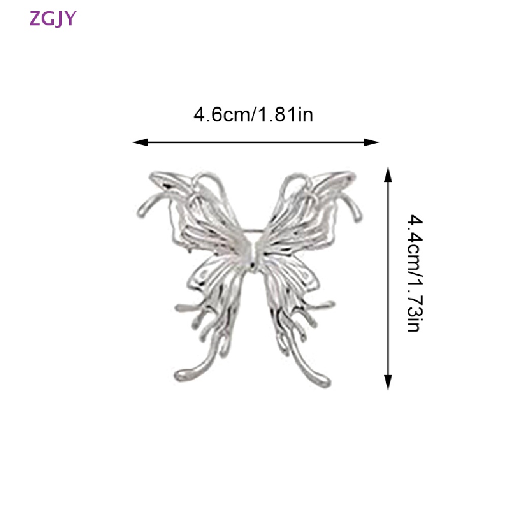 Ghim Cài Áo Hình Bướm Bằng Kim Loại Phong Cách Ins Dành Cho Nam Nữ Mới