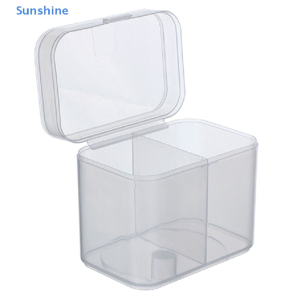 Hộp Nhựa Đựng Mỹ Phẩm 2 Ngăn Có Nắp Đậy Tiện Dụng