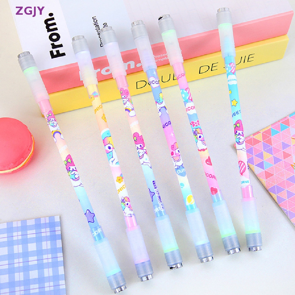 Bút Bi Mực Gel Ngòi 0.5mm In Hình Kỳ Lân Hoạt Hình Phát Quang Giảm Căng Thẳng Mới