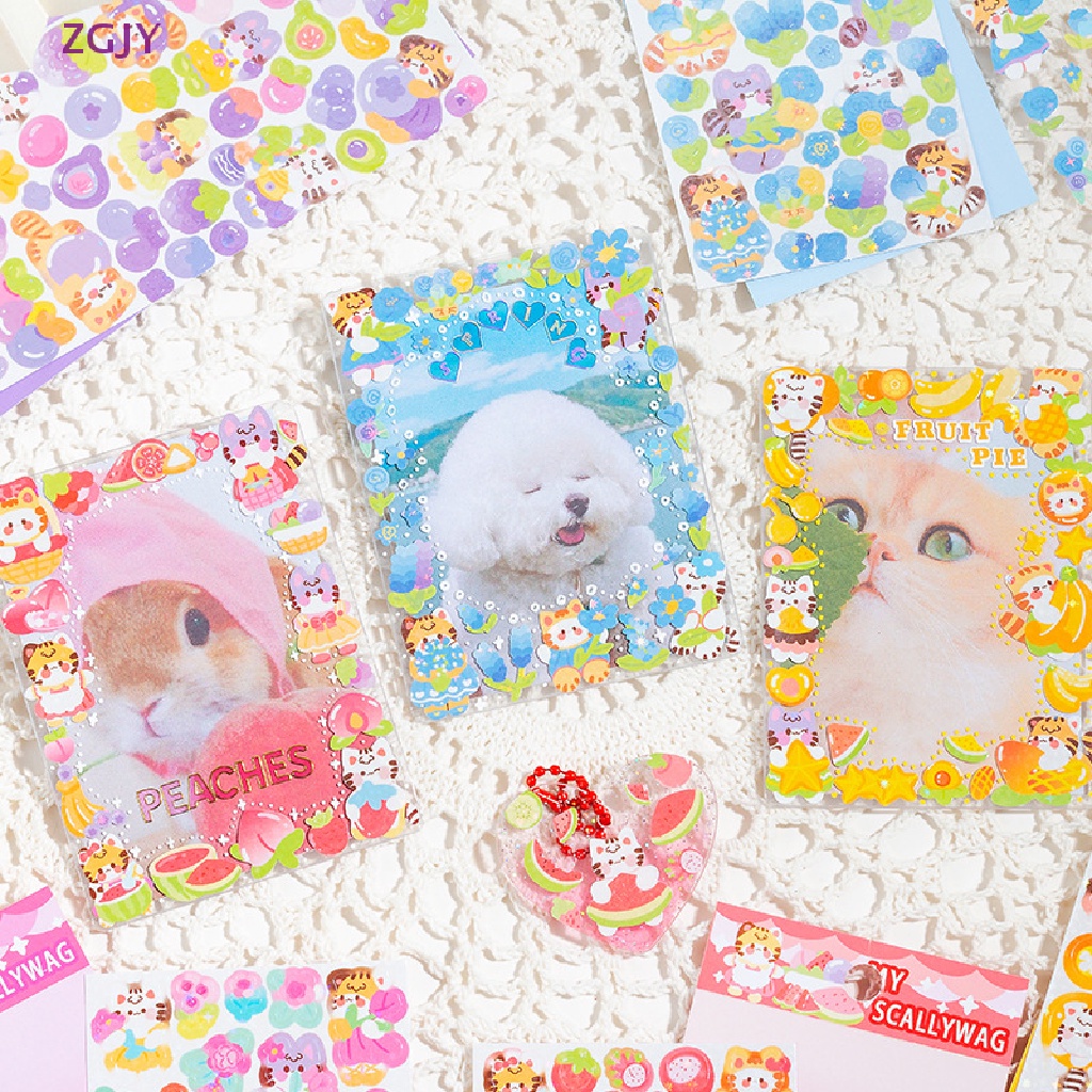 Sticker PVC Dán Trang Trí Họa Tiết Hoạt Hình Sweet Meow Chống Nước Mới