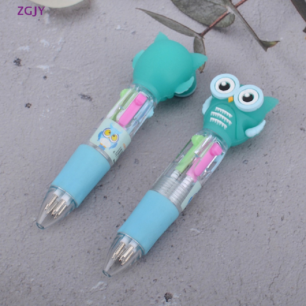 Bút Bi 4 Màu Mini Hình Động Vật Dễ Thương Mới