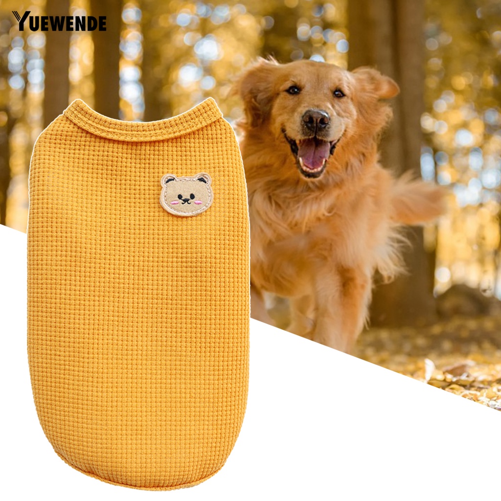 Áo Không Tay Màu Sắc Tươi Sáng In Họa Tiết Bánh Waffle Dành Cho Thú Cưng