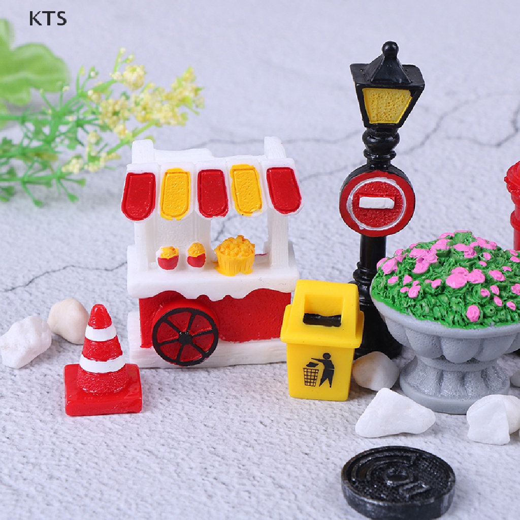 1 Đồ trang trí Cảnh Đường Phố Mini Trang Trí Tiểu Cảnh