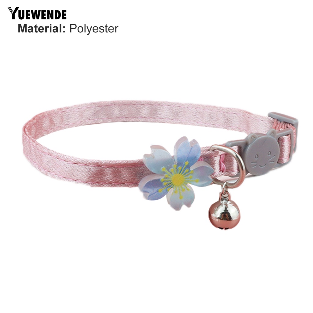 Vòng Cổ Hoa Gắn Chuông Thời Trang Cao Cấp Cho Thú Cưng