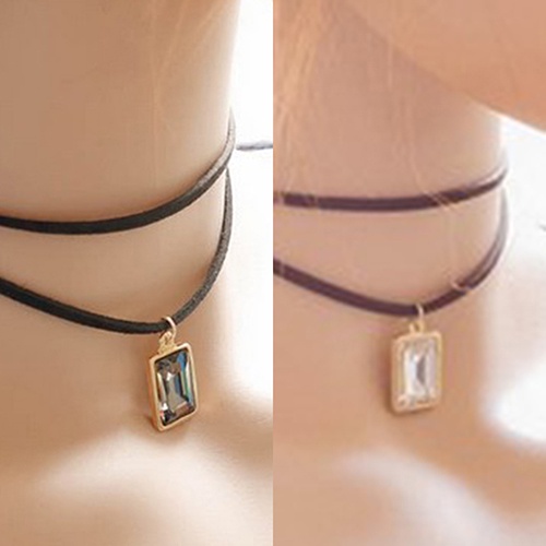 Vòng Cổ Choker Phối Hạt Đá Thời Trang Xinh Xắn Cho Nữ