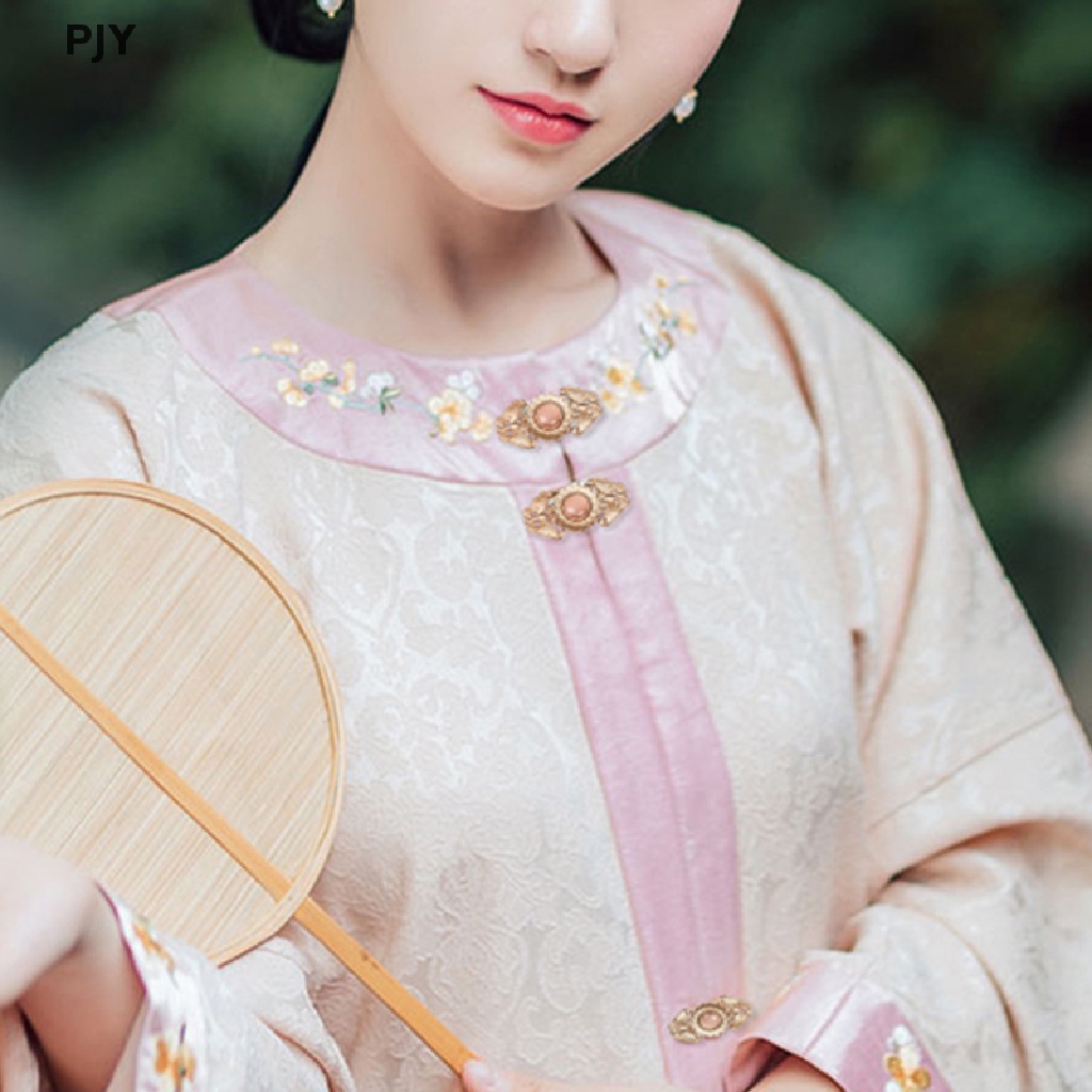 1 Cặp Nút Kẹp Áo Khoác Cardigan Bằng Kim Loại Phong Cách Cổ Điển