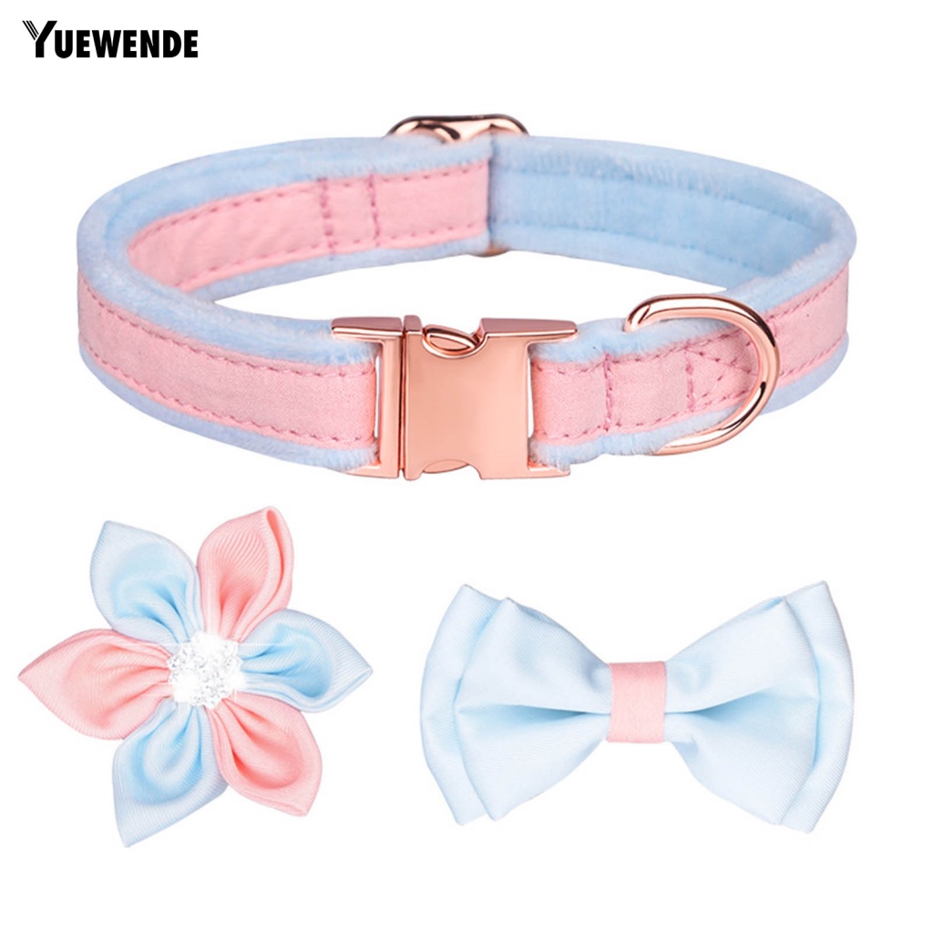 Set 3 Vòng Cổ Mềm Mại Màu Sắc Tươi Sáng Cho Thú Cưng