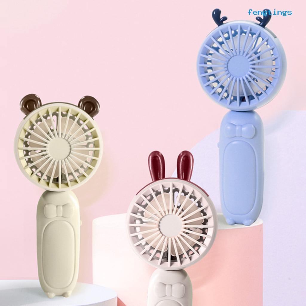 1 Bộ Quạt Cầm Tay 3 Bánh Răng Chuyển Đổi 2 Tốc Độ Gió 4 Cánh Sạc USB 90 Độ Có Thể Gập Lại Dành Cho Trường Học