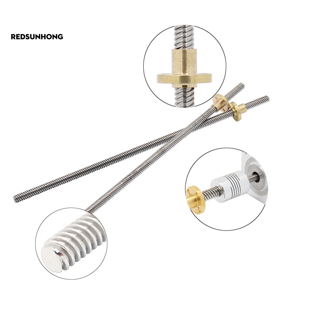 Thanh Vít Phụ Tùng Cho Máy In 3D T8 Stepper Trapezoidal Acme 150-500mm