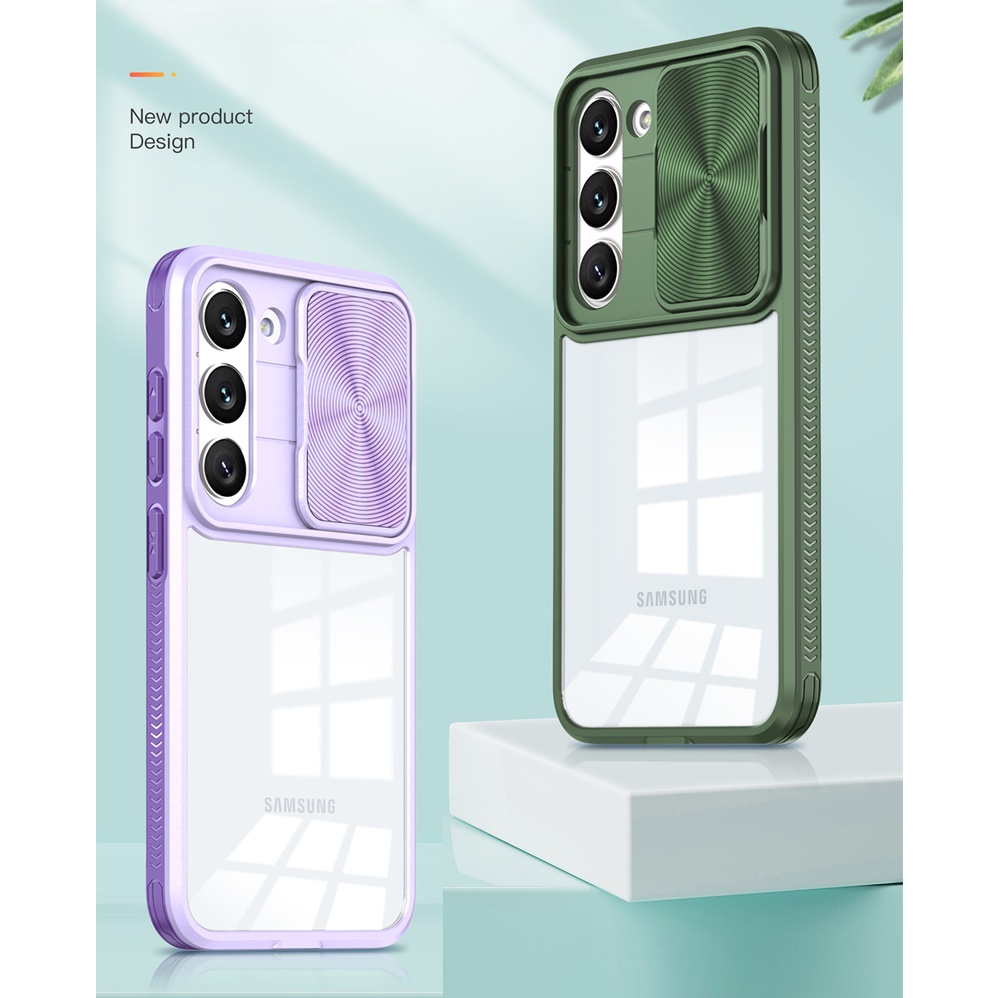 Lenuo Ốp Lưng Điện Thoại Bảo Vệ Camera Trong Suốt Chống Sốc Cho Samsung Galaxy S23 S22 Ultra S23+ S22 + S23 Plus S21 FE 5G