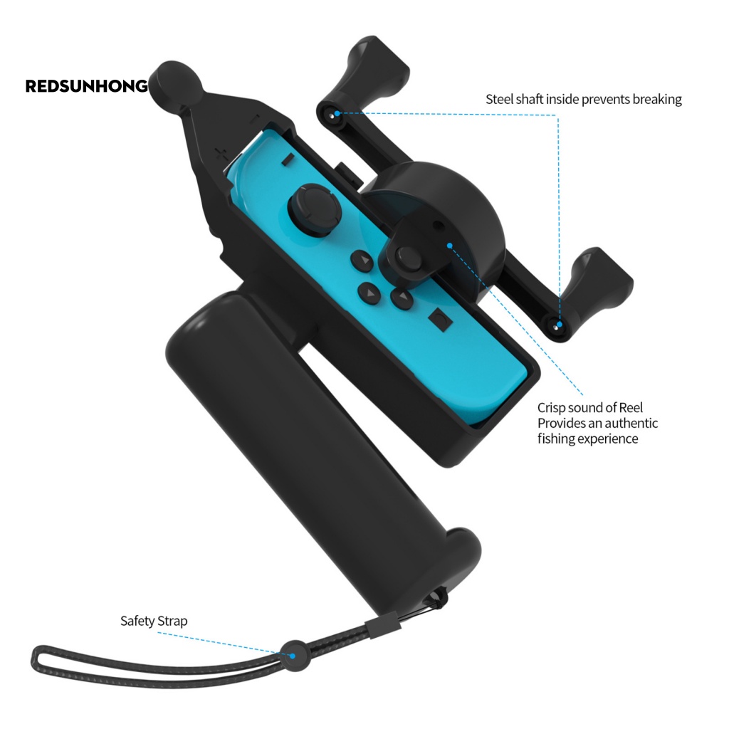 Tay Cầm Điều Khiển Chơi Game Câu Cá Xoay 360 Độ Thoải Mái Cho Switch / OLED
