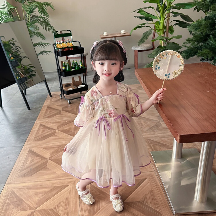 CALOBABY váy bé gái mùa hè Váy Bé Gái  váy xinh váy cho bé gái váy công chúa bé gái váy công chúa bé gái đầm công chúa bé gái váy mùa hè váy công chúa cho bé gái váy hè cho bé gáiVáy Hán Phục Tuyệt Vời