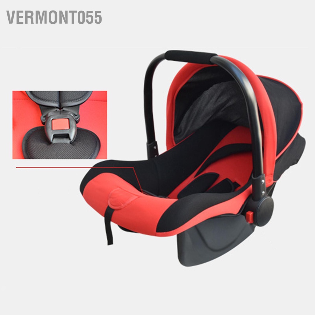 Vermont055 Ghế an toàn cho trẻ em trên ô tô Loại giỏ Polystyrene có mái hiên dài chống tia cực tím trong 0‑12 tháng