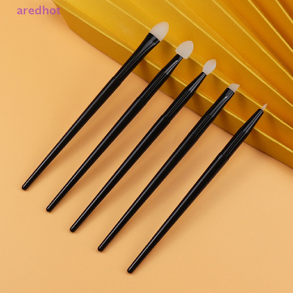 1 Cọ Trang Điểm Mắt Môi Tay Cầm Bằng Silicon Tiện Lợi Mới