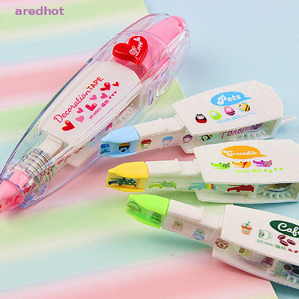 Bộ 4 Bút Xóa Kéo Kèm Lõi Thay Thế Dễ Thương Cho Văn Phòng / Trường Học Mới