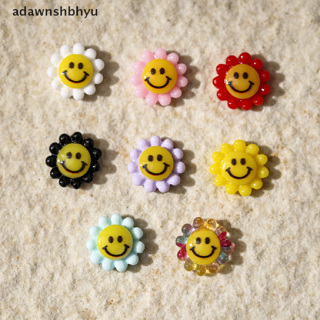Set 50 Hoa Hướng Dương 3D Mini Đính Trang Trí Móng Tay DIY