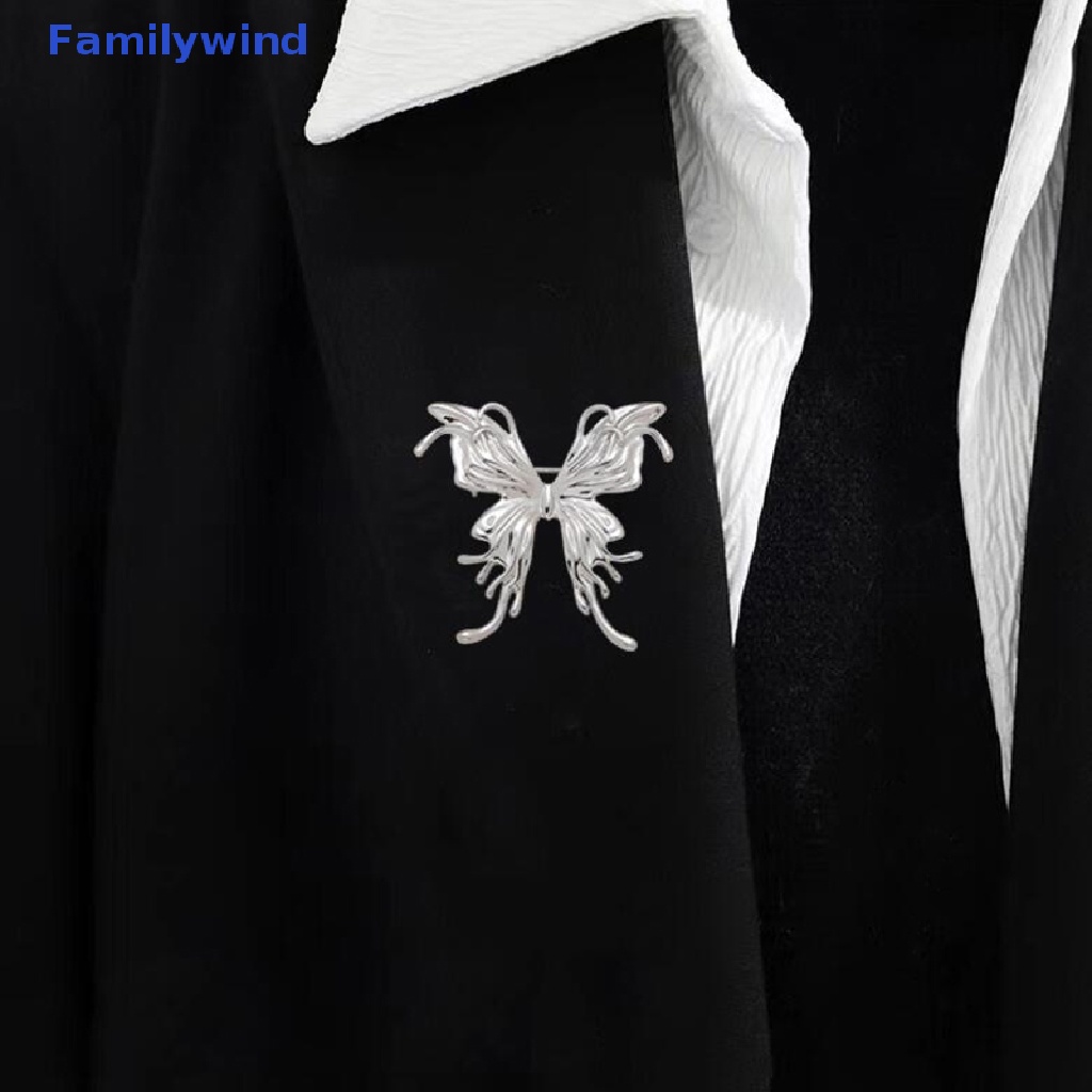 Ghim Cài Áo Hình Bướm Bằng Kim Loại Phong Cách Ins Dành Cho Nam Nữ