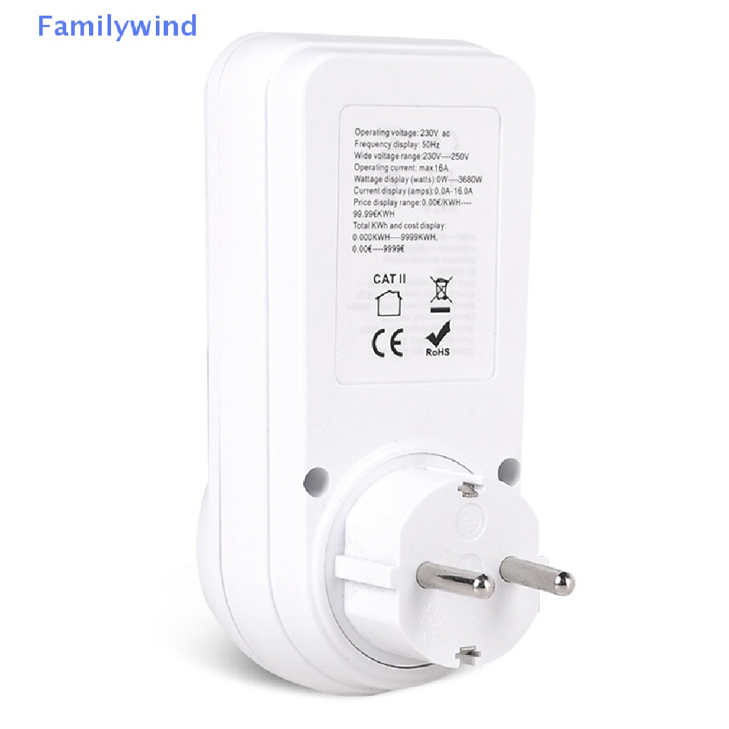 Thiết Bị Đo Công Suất Điện AC 220V Có Màn Hình LCD Phích Cắm EU