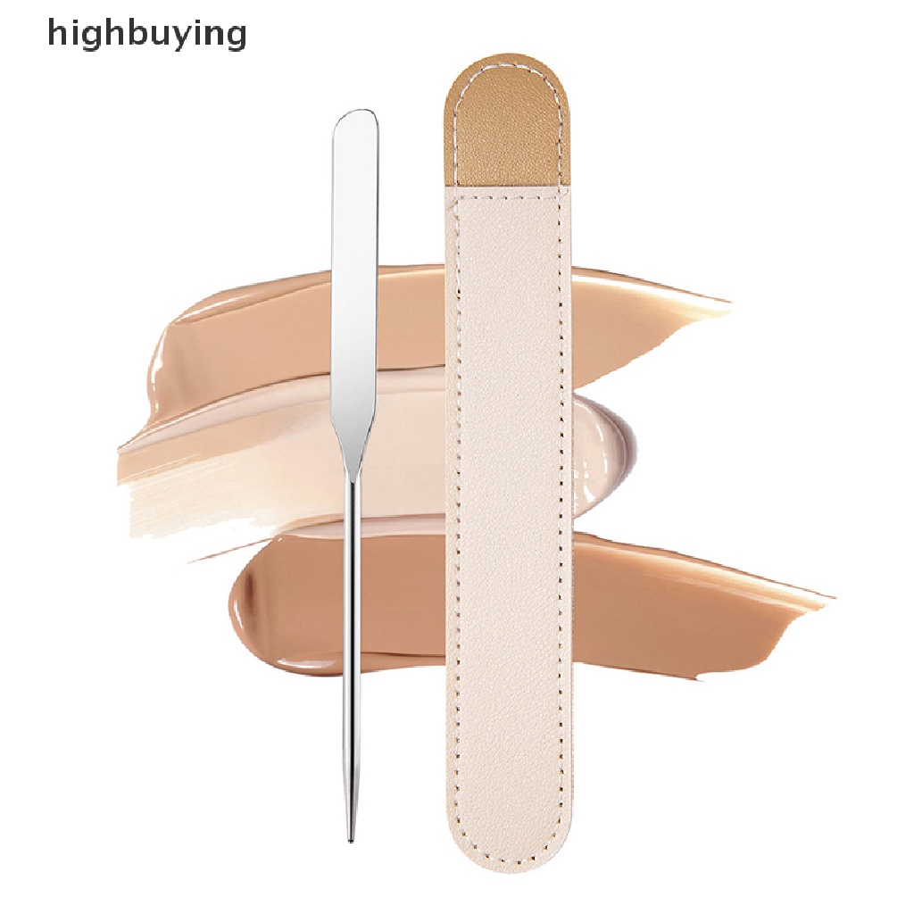 1 Set Que Trộn Kem Nền Hai Đầu Bằng Thép Không Gỉ