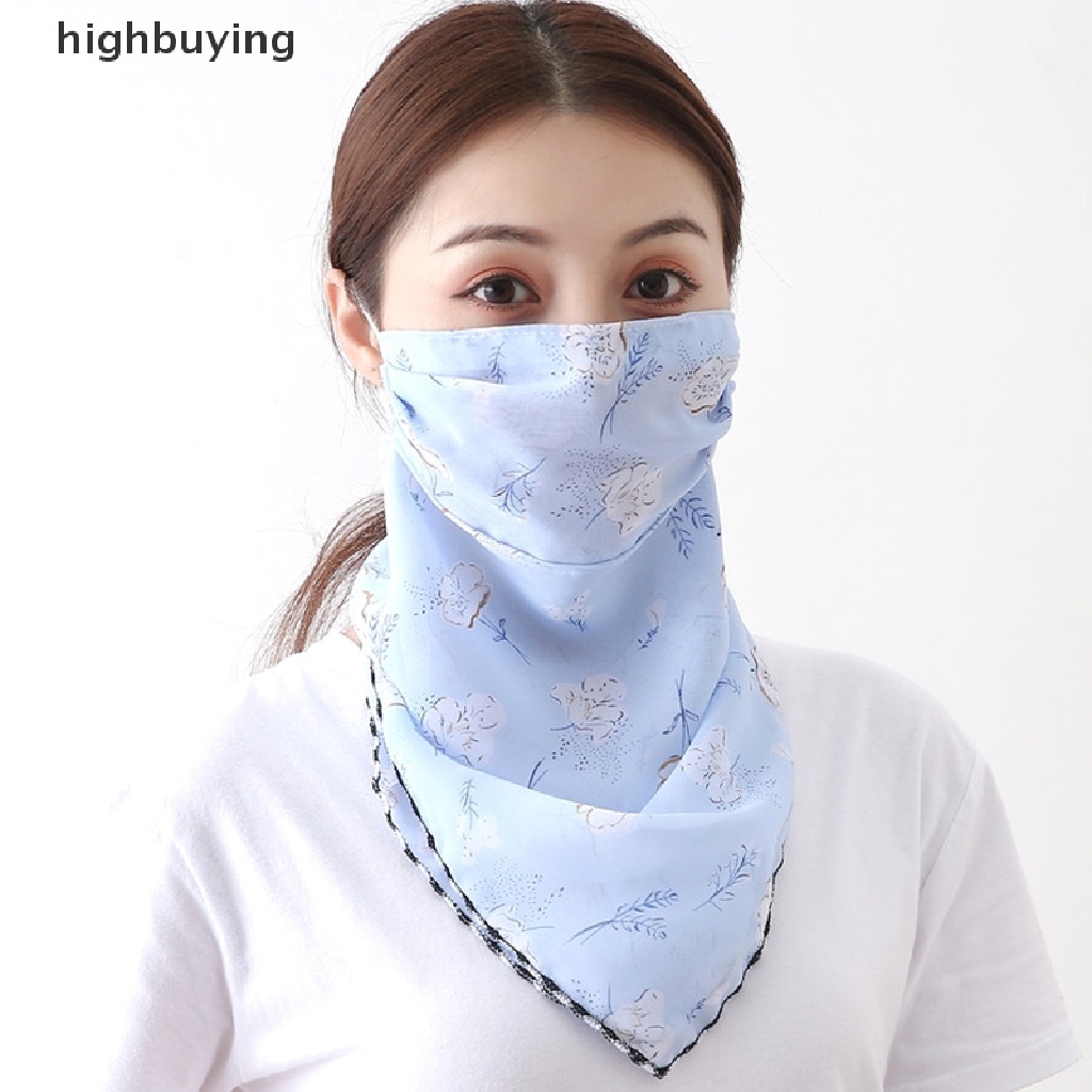 1 Khẩu Trang Chống Nắng / Bụi Bằng Lụa Dùng Chạy Bộ Đạp Xe Cho Nữ