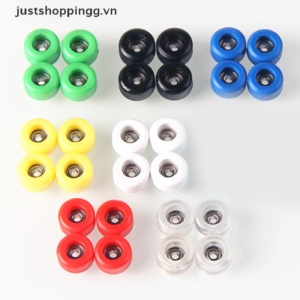 Set 4 Bánh Xe Bằng PU + Kim Loại Chuyên Dụng Cho Ván Trượt Ngón Tay