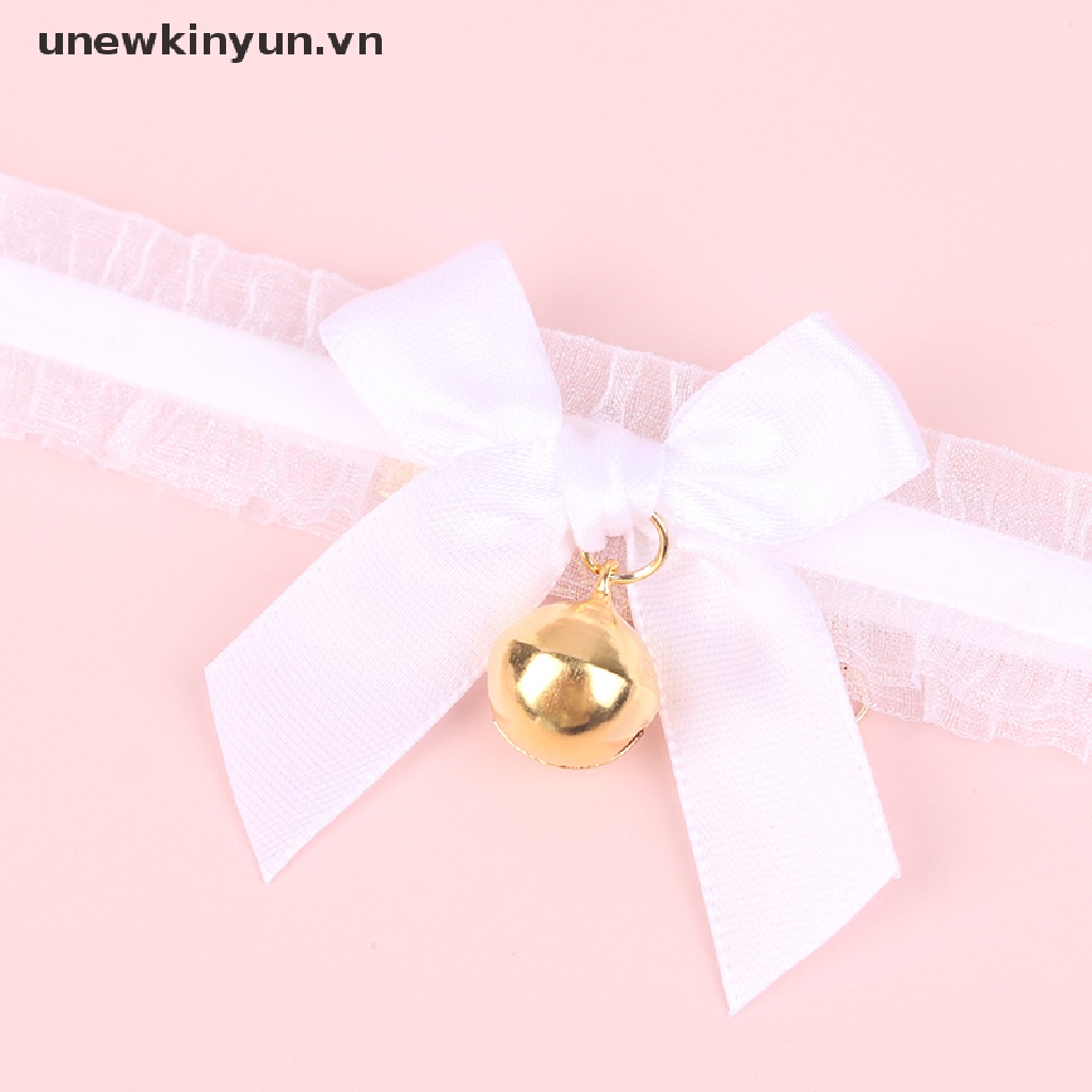 1 Set Băng Đô Tai Mèo Phối Ren Và Chuông Thời Trang Cho Nữ