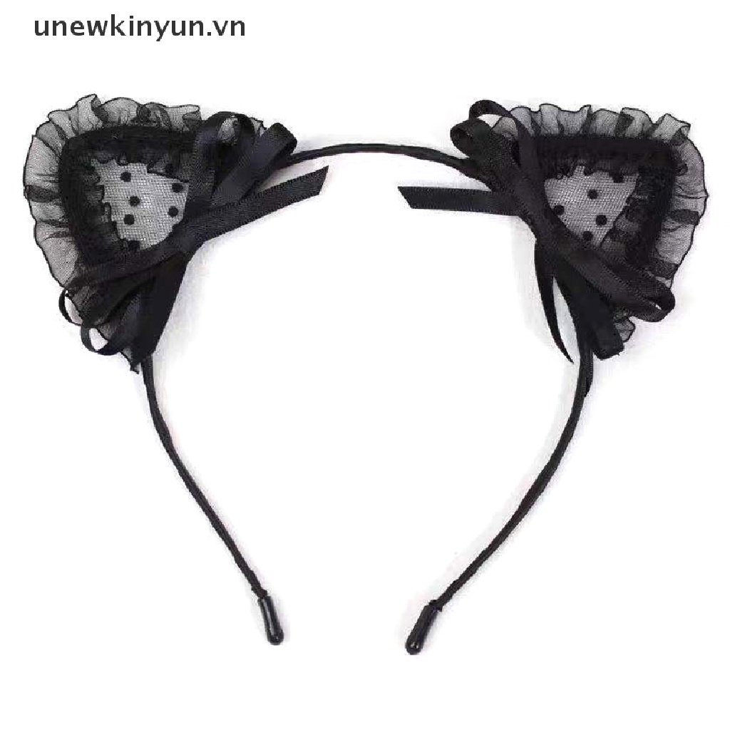 Băng Đô Tai Thỏ Phối Ren Gợi Cảm Dành Cho Nữ