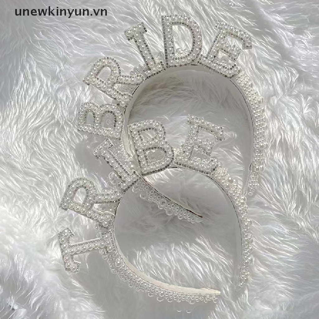 Băng Đô Vương Miện Đính Ngọc Trai Sang Trọng Cho Cô Dâu