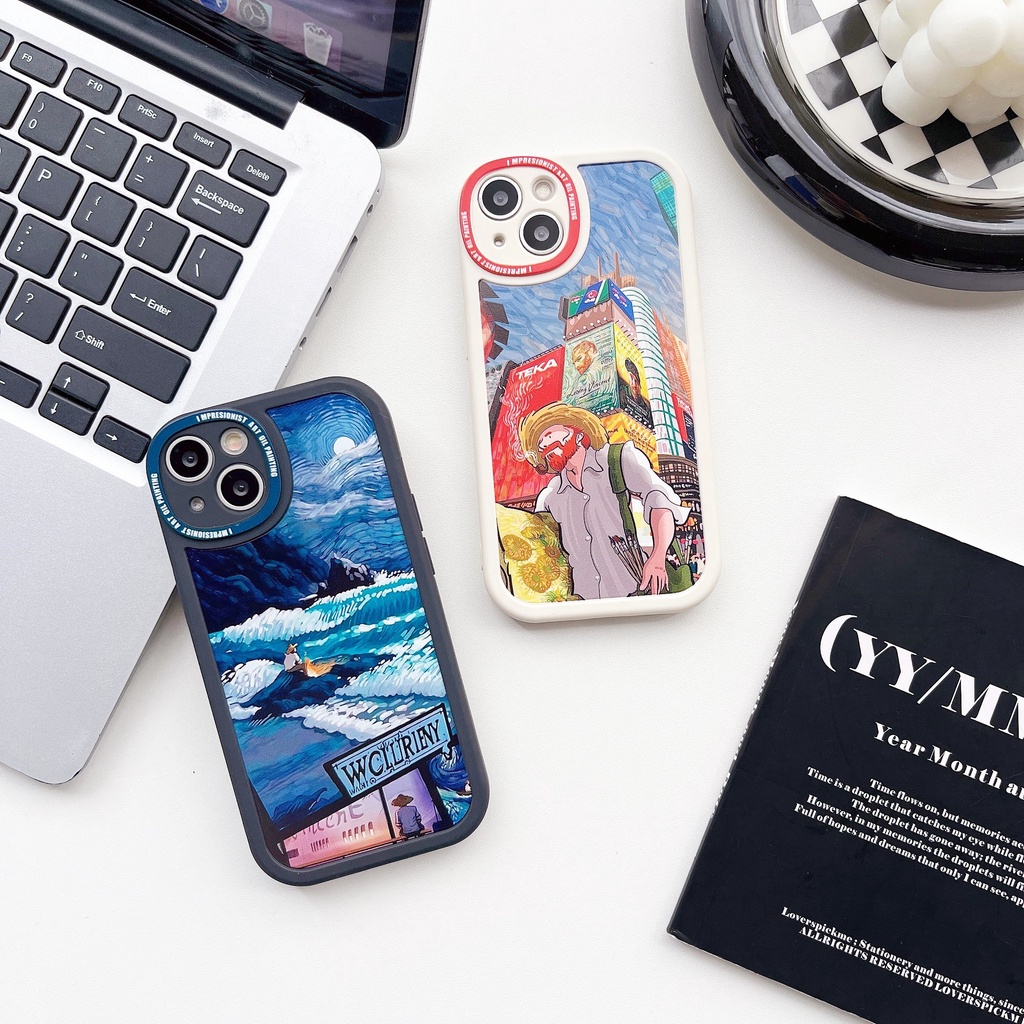 Fashionable Graffiti Van Gogh Phone Case Suitable for Xiaomi Redmi Note 12 11 10 8 9 7 Pro Max 11S 10S 9S K40 Pro 9A 9C 10A 12C 10C 9T Poco F3 M3 X3 Nfc X3GT 10T 11 Lite 11T Soft Back Cover