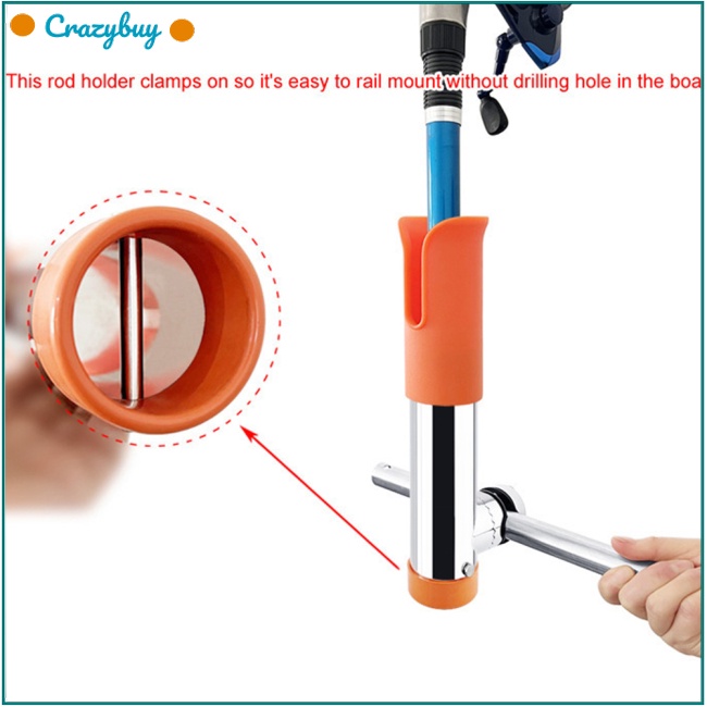 Cr Giá Đỡ Cần Câu Cá Bằng Thép Không Gỉ 316 Có Thể Xoay Điều Chỉnh Tiện Dụng