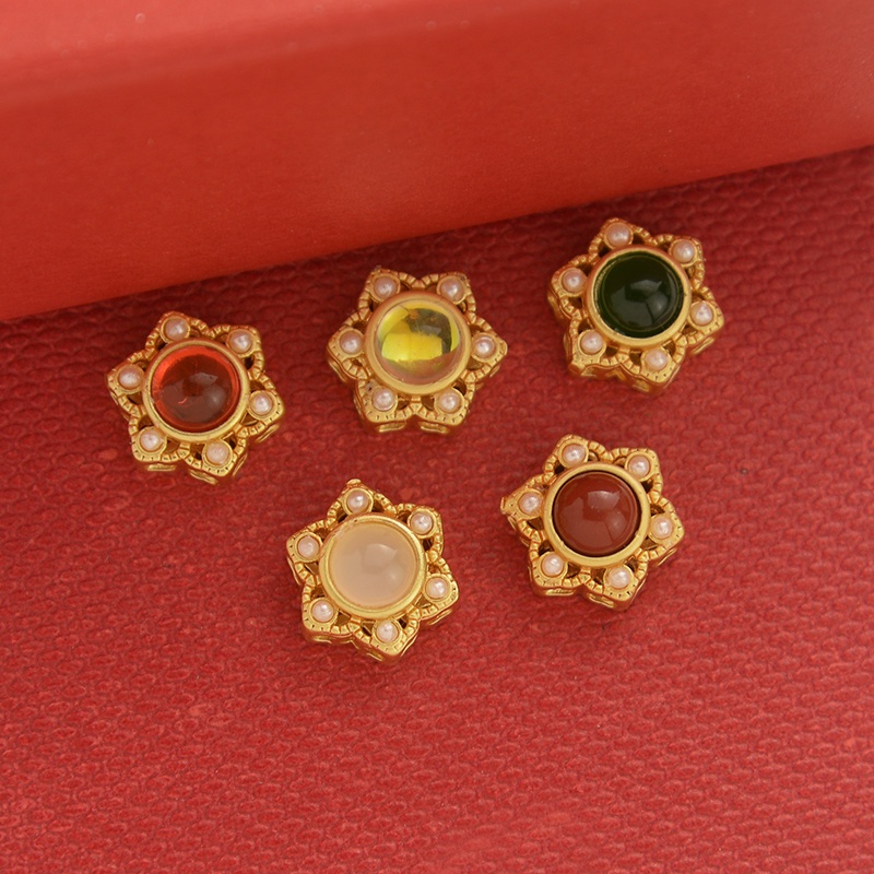 Chuỗi Hạt Ngọc Trai Giả Màu Sắc Mạnh Mẽ Dùng Làm Vòng Tay / Trang Sức diy